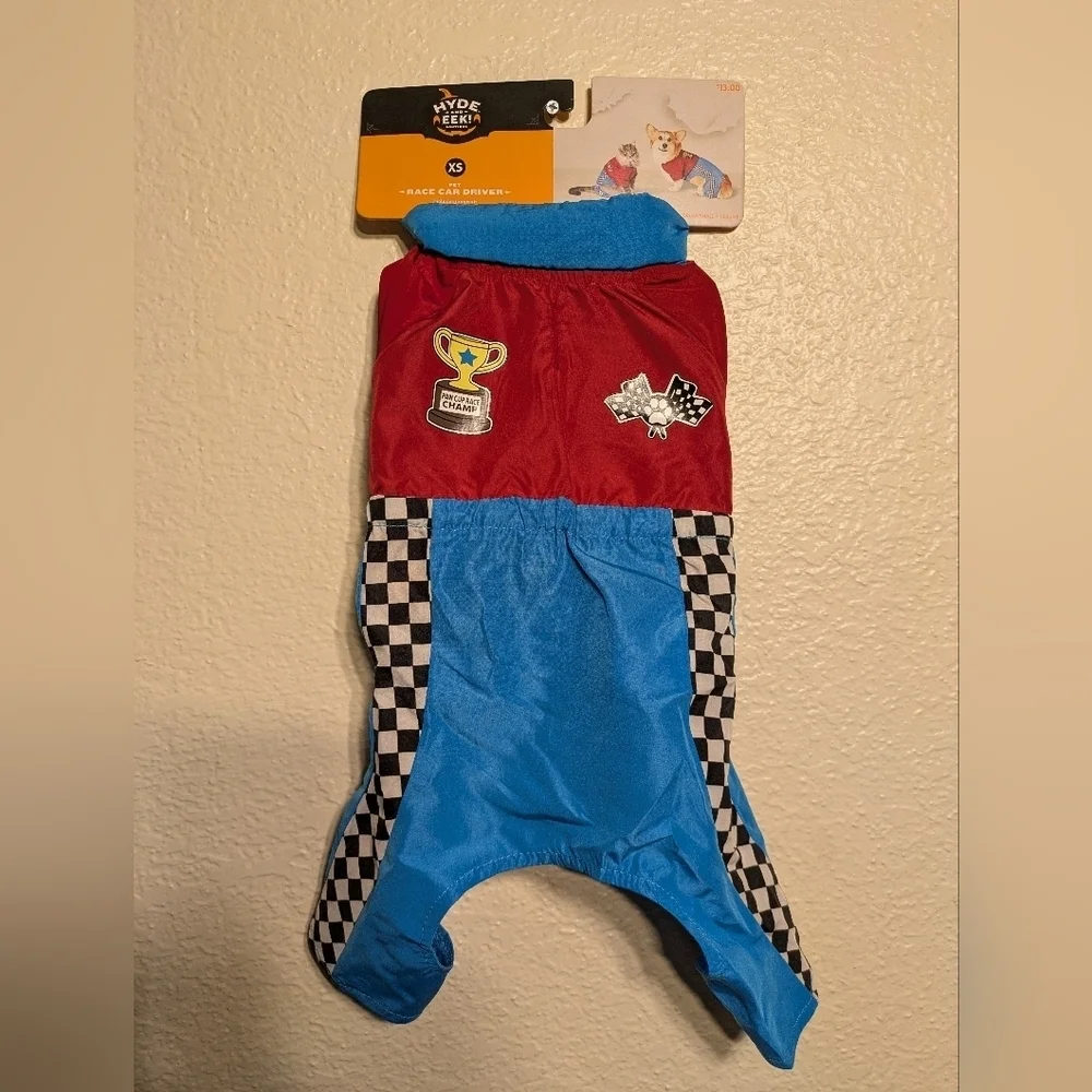 Pet Racing-Themed One Piece by - Red and Blue Nwt